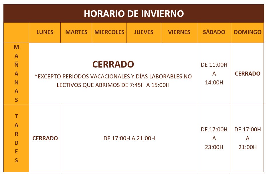 Horario Invierno